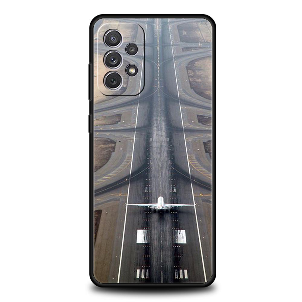 Reise-inspirierte Flugzeugroute Handyhülle für Samsung Galaxy A55 A35 A15 A14 A13 A25 A54 A51 A71 A72 A73 A32 A52 A41 5G Weiches TPU