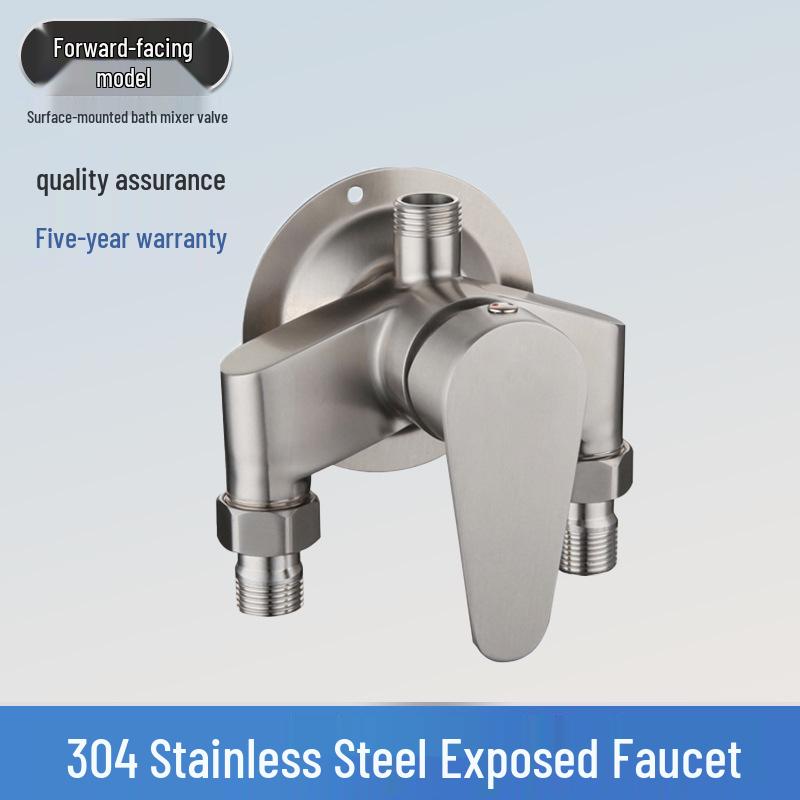 304 Stainless Steel Shower Mixer Tap for Hot and Cold Solar Water Heaters