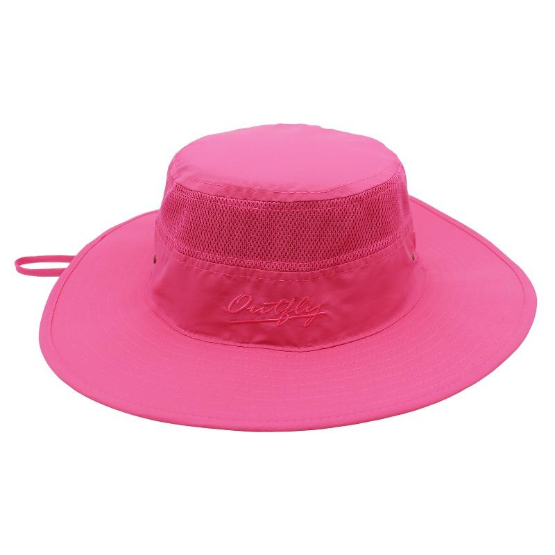 Outdoor hat sunscreen bucket hat basin hat spring and summer men's and women's big edge hat UV protection sun hat