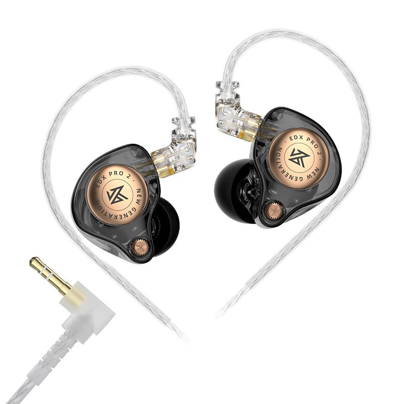 KZ EDX PRO 2 in Ear Earphone HIFI Music Earphones Earbud Dynamic Sports Games Headset 2PIN Replaceable Cable Design