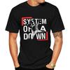 Penqino Men's Short Sleeve T-Shirt System of A Down Men's Athletic T-Shirts Breathable Crew Neck