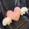 Car head pillow neck pillow cute cartoon love heart back pillow waist pillow seat back cushion Automotive Car Accessories New