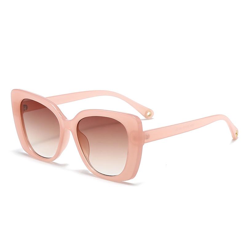 Sunglasses for Women, High-end Sunglasses, Anti-UV Pink Sunglasses, Large Frame Taizhou Duqiao Glasses