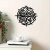 Iron Wall Art Earth Water Fire Element Metal Sculpture Modern Home Decor Spiritual Gift Yoga Studio Living Room
