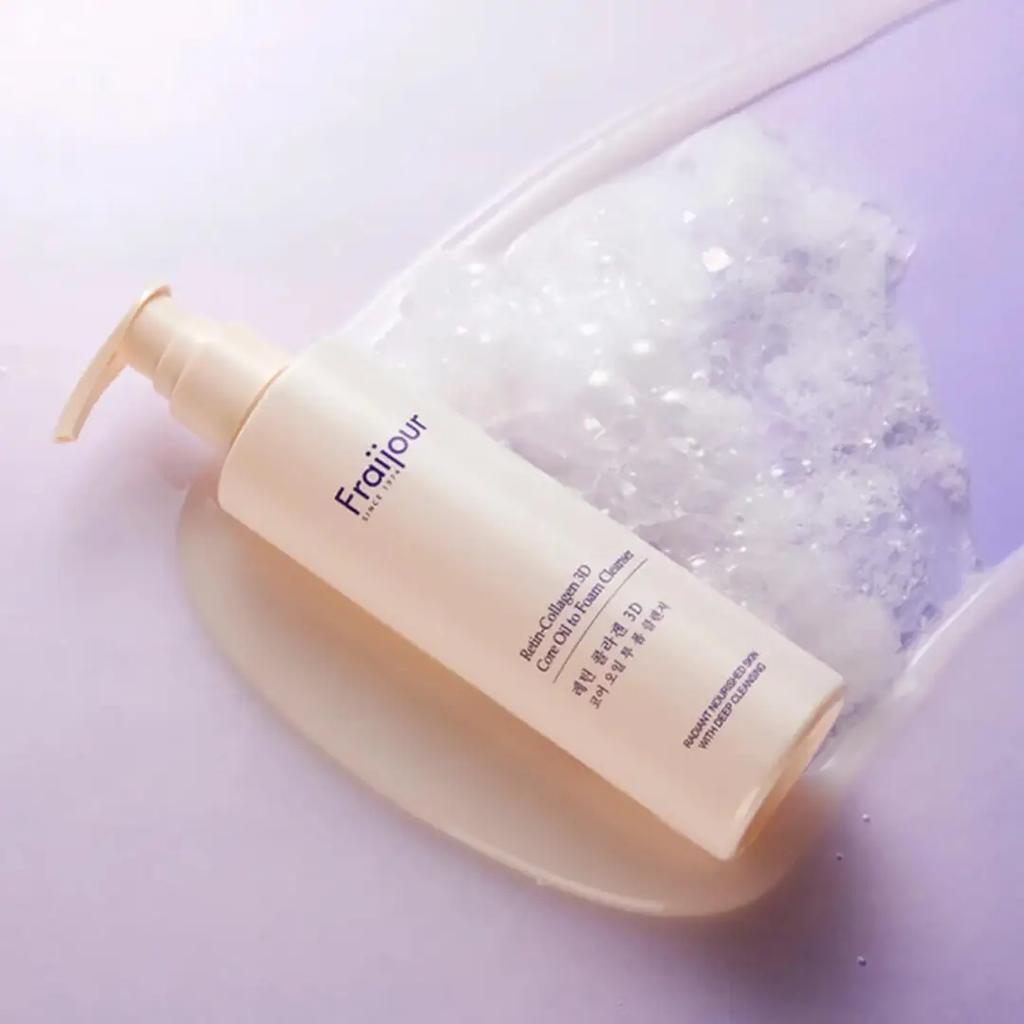 Hydrophilic Cleansing Oil-foam with Collagen Retin-Collagen 3D Core Oil To Foam Cleanser Fraijour 210 Ml