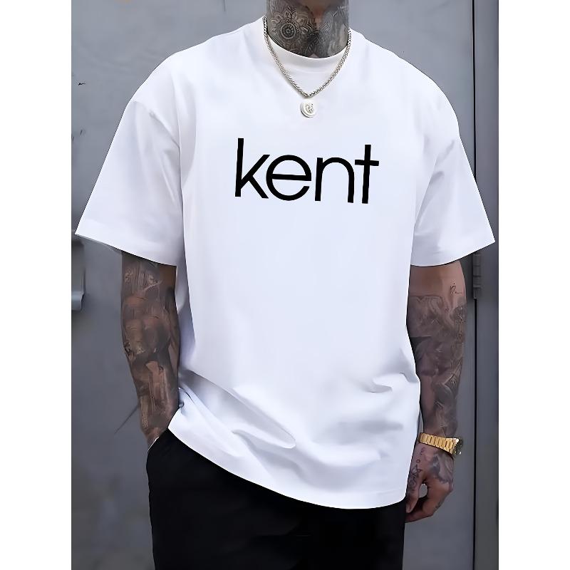 Fashion Street Casual Crew Neck Men s T-Shirt, Comfortable Summer Fashion Top S белый