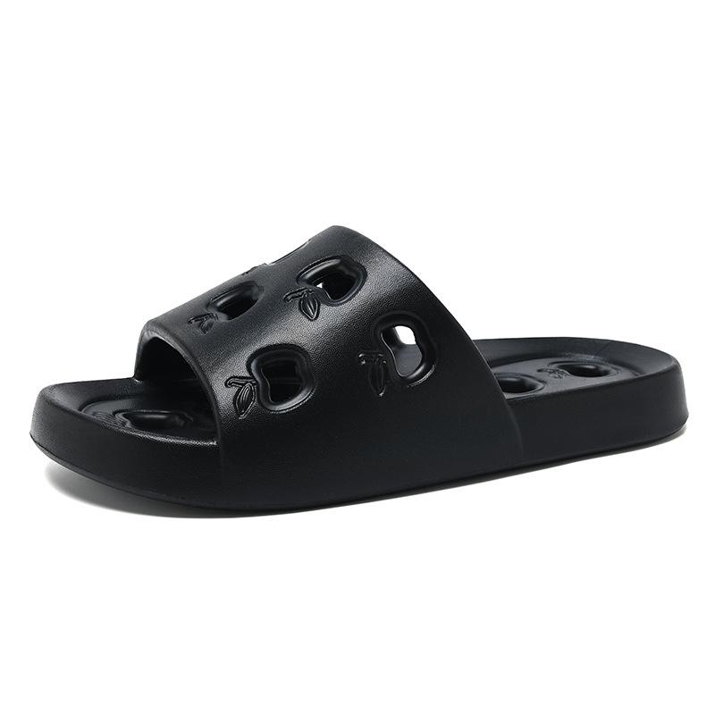 Bath Slippers Non-slip Water Leakage Household Hole Hollow Bathroom Soft Bottom Eva Women Couple Men Cool Slippers