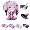Miękka i ergonomiczna dwuwymiarowa podkładka pod mysz z anime z klatką piersiową 3D dla wygody
