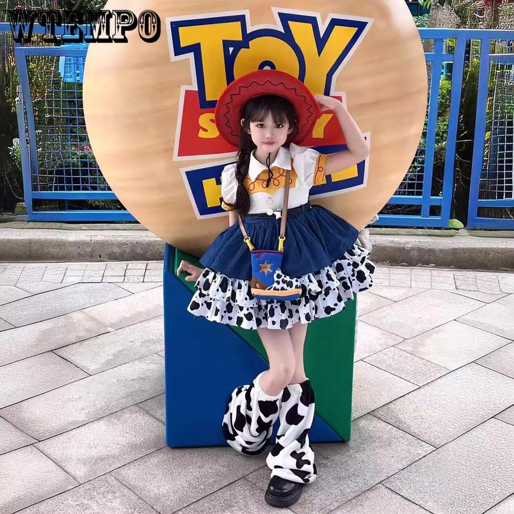 Girls' Cuisi Dress Children's Lolita Princess Dress Toy Story Woody Cowboy Cosplay