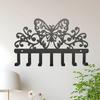 Metal Butterfly Key Hanger Wall Mount Indoor Outdoor