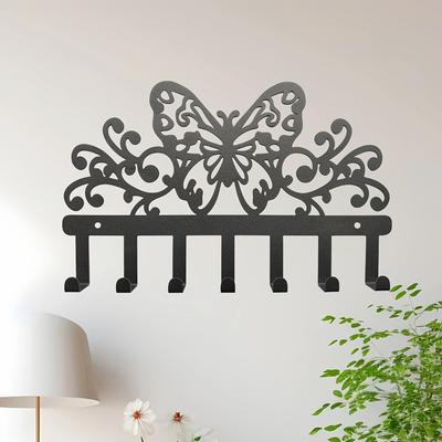 Metall Schmetterling Schlüsselhaken Wandmontage Innen Außen
