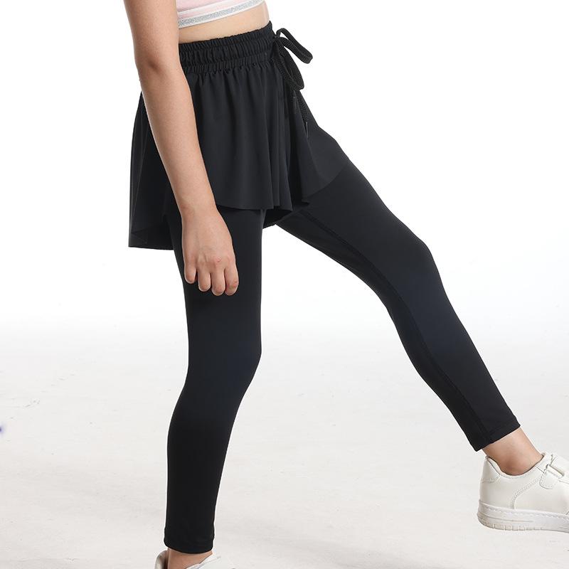 

Хит продаж 2024 года Быстросохнущие брюки-юбка для йоги из двух частей для занятий спортом на открытом воздухе 130 чёрный