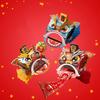 Chinese Lion Dance Head DIY Assembly Interesting Educational Cute Style Paper Decorative Craft Model for Toy Yellow