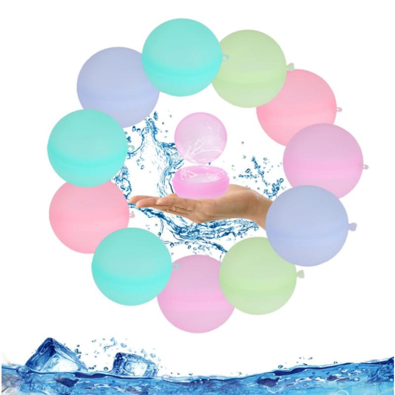 Reusable Silicone Water Balloons Quick Fill Self Sealing Water Bomb Splash Balls