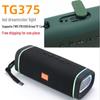 TG375 Портативна бездротова Bluetooth-колонка зі слотом для карт, потужним басом, світлодіодним дисплеєм та для використання на відкритому повітрі