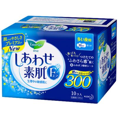 Laurie Shiawase Nacht 300 (besonders viele Nächte) Mit Flügeln, 30cm, 10 Stück_Hygieneprodukte Damenbinde