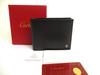 Authentic Pasha De Cartier Black Leather Silver H/W Bifold Bill Wallet #a814  Refurbished