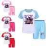 Kpop Demon Hunters Children Summer Shorts And T Shirt Set With Cotton Fabric For Active Kids
