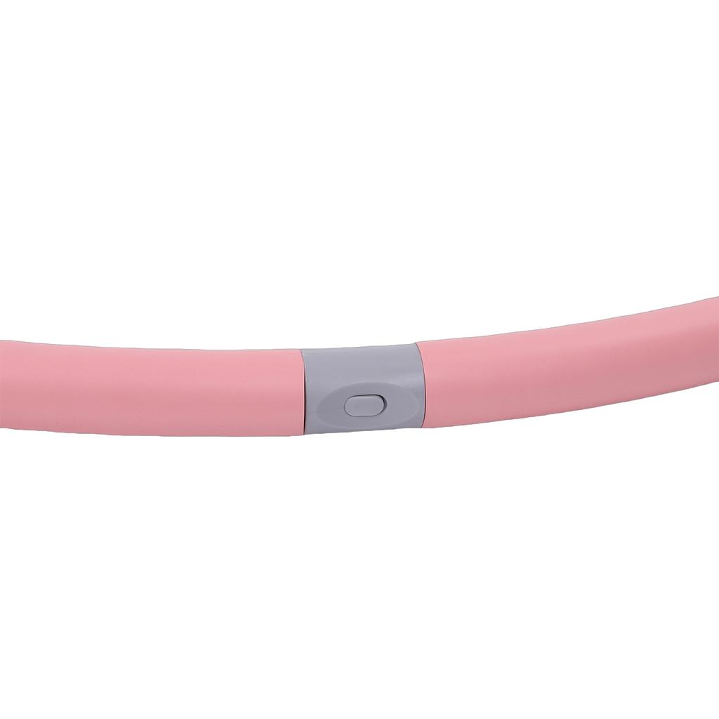 Exercise Hoop for Adults Detachable 8 Sections Weighted Fitness Hoops Portable Home Workout Pink