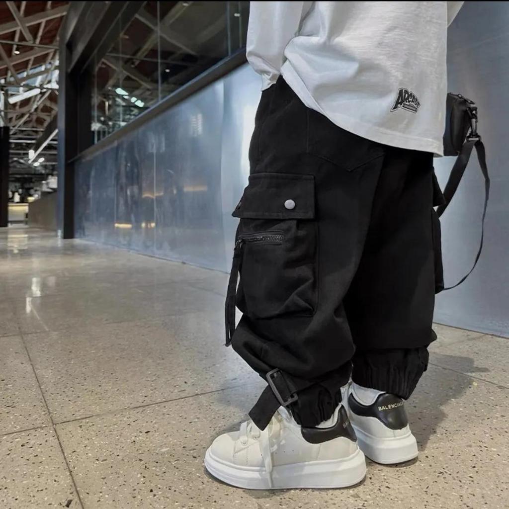 Pantaloni Cargo Casual Primavera Autunno per Ragazzi Bambini Grandi Pantaloni Lunghi Sportivi Streetwear Adolescenti Pantaloni Larghi