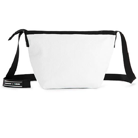 Женская сумка-хобо 10 дюймов маленькая сумка через плечо мужская сумка-мессенджер уличная трендовая нагрудная сумка льняная искусственная кожа модная сумка на слинге белый 1949₽