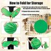 Leaf Collector Foldable Dustpan Portable Pop-Up Leaf Bag Leaf Pick Up Tool Reusable Garden Waste Bag for Yard Leaves Lawn Trash