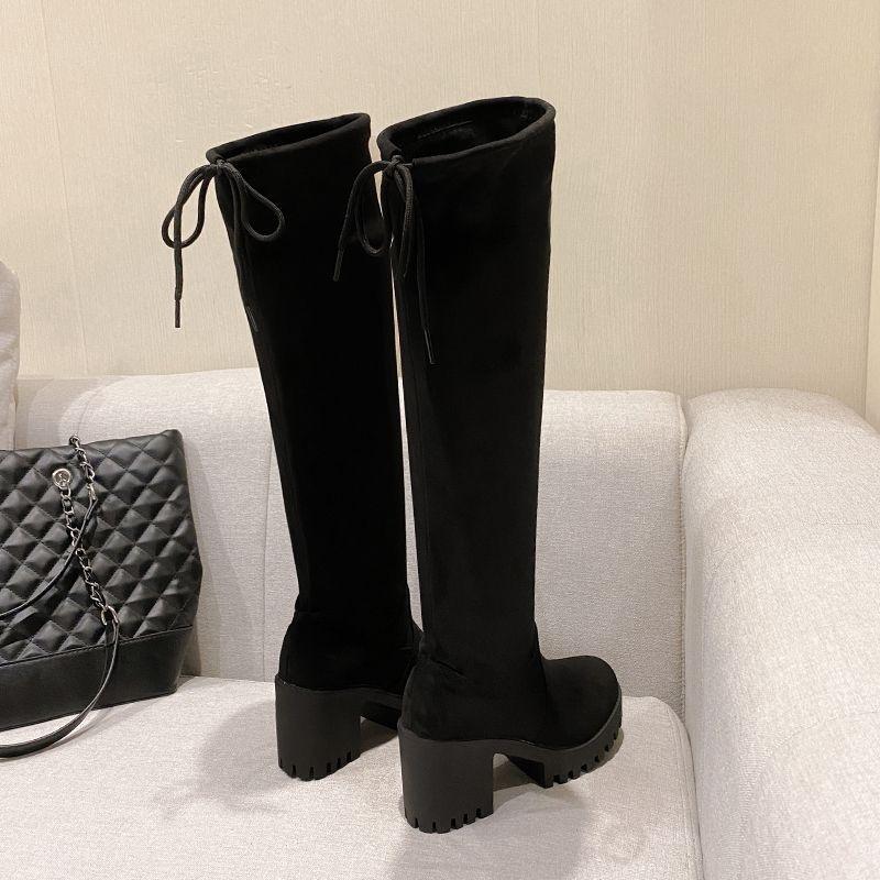 Skillful commuting style, knowledgeable, capable temperament, white-collar women's boots, not tired feet, with skirts, trendy women's shoes