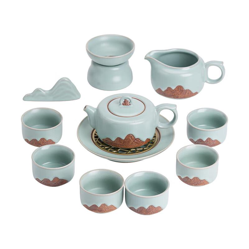 Sushih Ru Kiln Crackle Glaze Gongfu Tea Set