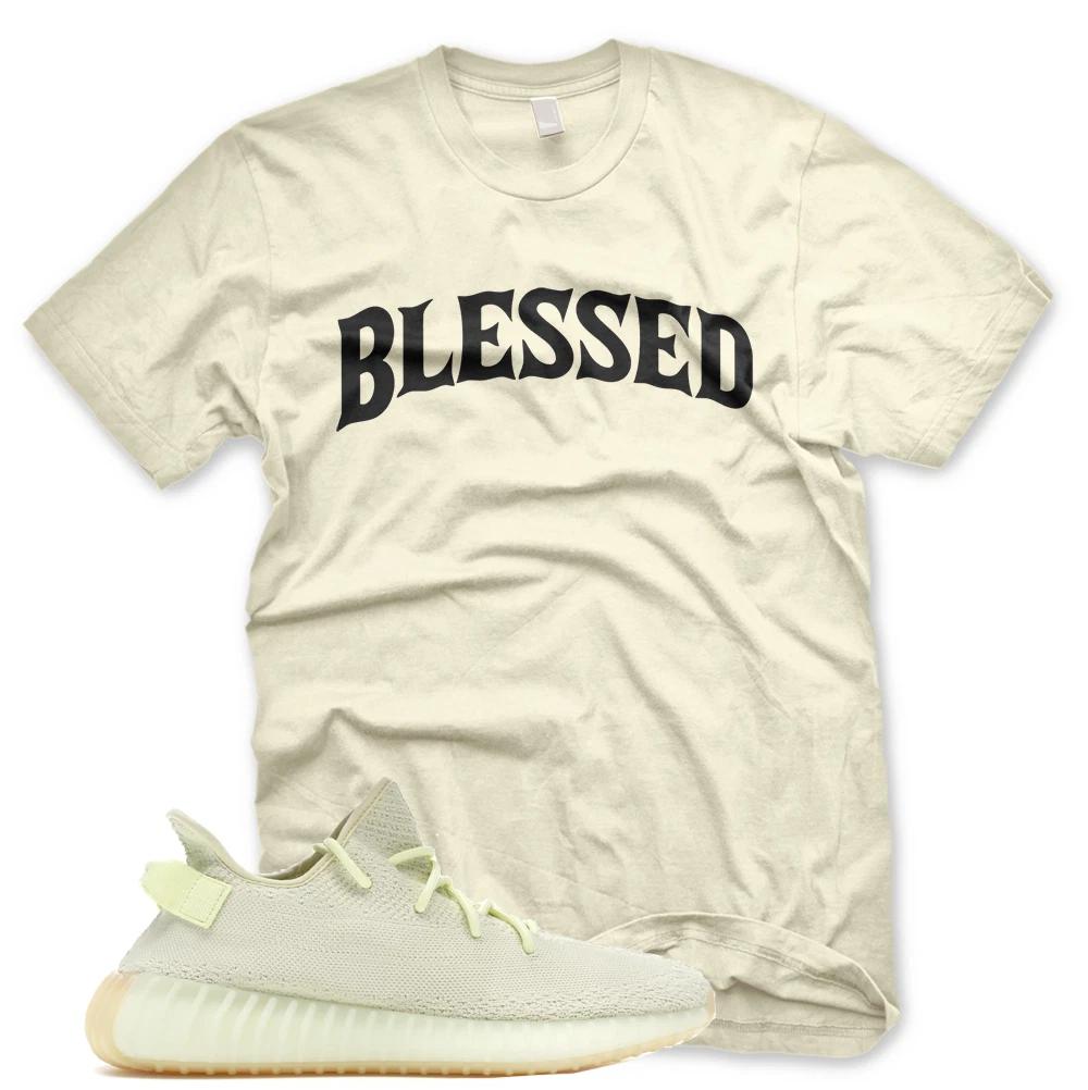 New BW BLESSED T Shirt for Adidas YZ 350 V2 BUTTER GUM 3XL