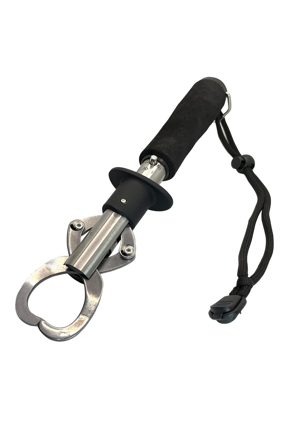

Fabulous-do Fish Grip, 30 kg Capacity, with Scale, Catcher Pliers, Fish Grab, Cord, Multi-Purpose Tool for Fishing, Big Game, and Sea Fishing, Black