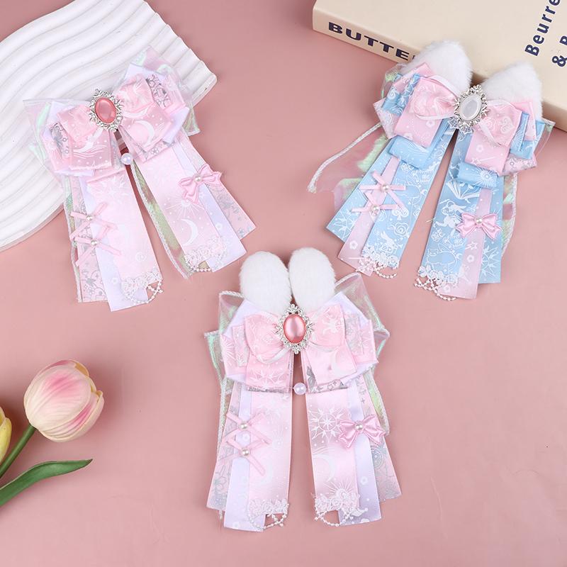 Donna Lolita Papillon Farfalla Fiocco Nastro Versatile Spille Spilli Camicie Gonne Accessori Gioielli Fatti a Mano Regali