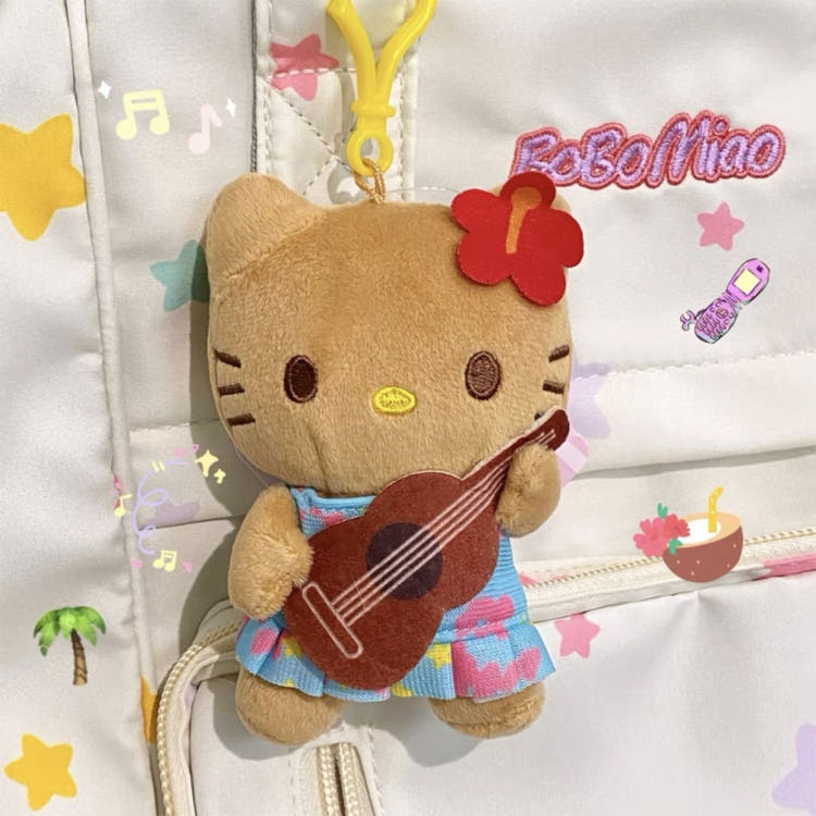 Sanrio Opalenizna Kotek Brelok Plecak Hawaje Kotek Torba Brelok Hula Kotek