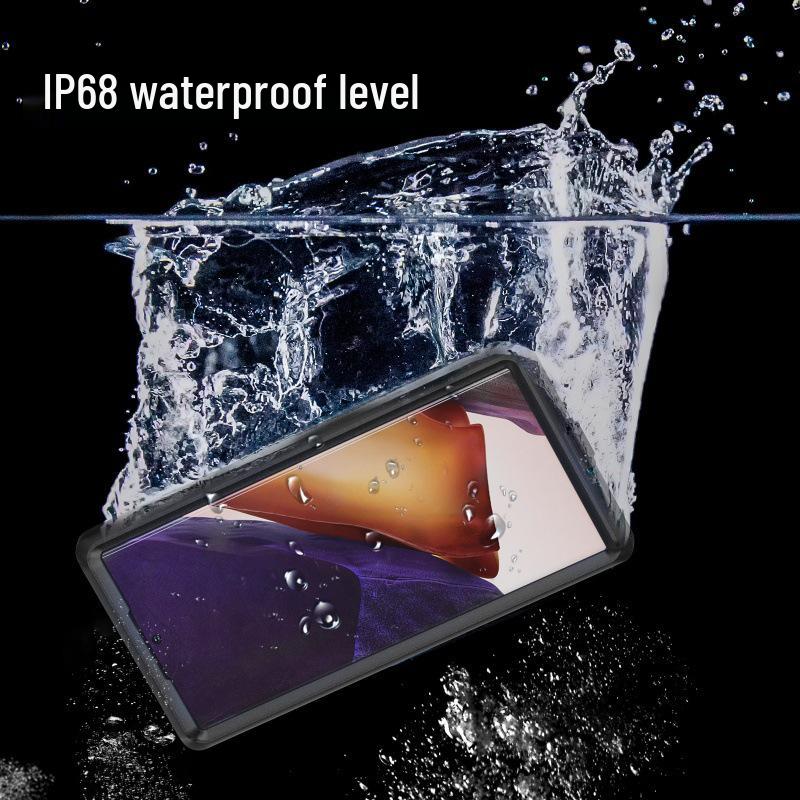 Rote Paprika Samsung S22 Ultra Wasserdichte Stoßfeste Transparente Handyhülle