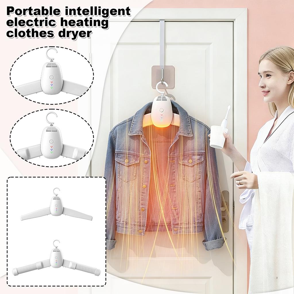 Portable Heated Dryer, Intelligent Electric Dryer, Of Drying Clothes And Shoe Racks, Small Heated Drying Rack, Fast Drying Cold And Hot Drying Rack,