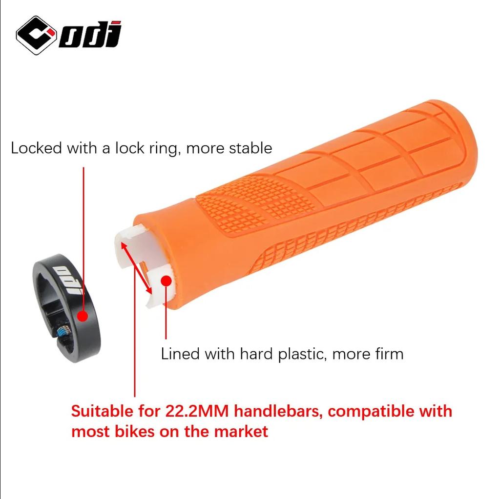 Odi Mountainbike Lenkergriffe Rutschfester Gummi Stoßdämpfend Lock-On Abdeckung für MTB Fahrradzubehör