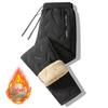 Northeast Snow Men's Fleece-Lined Lambswool Windproof Winter Sweatpants - Thick, Warm, Plus Size