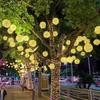 Outdoor LED Rattan Ball String Lights for Festivals and Landscape Decor