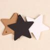 100PCS Kraft Paper Star Shape Label Writable Blank Hanging Tag Decorative Marking Card 3 Colors Available Gift Package Props ZYF