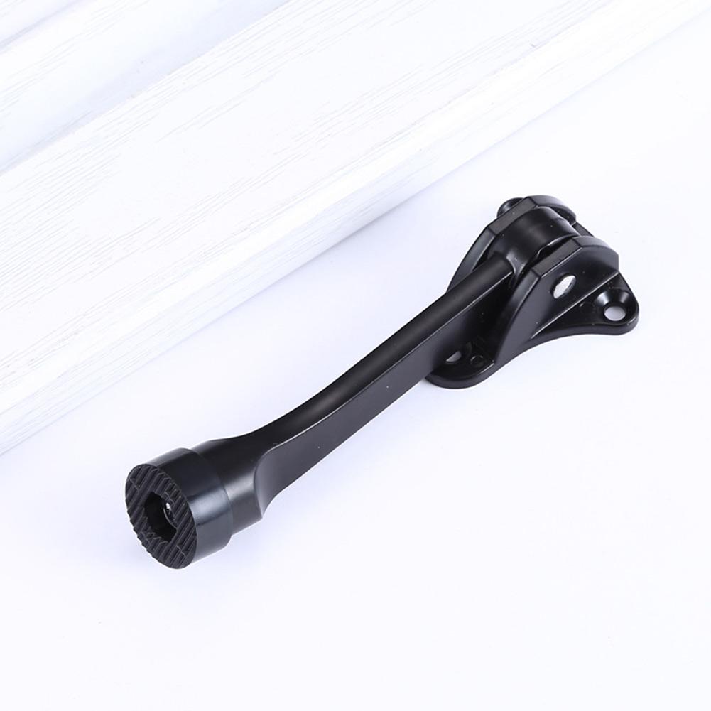 

Door Stopper Anti-theft Door Stopper Kick Down Home Door Holder Rubber Buffer Mounted Stopper For Home Tools Accessories чорний