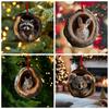 Acrylic Animal Christmas Pendant Forest Animal Christmas Tree Hanging  Seasonal Decor