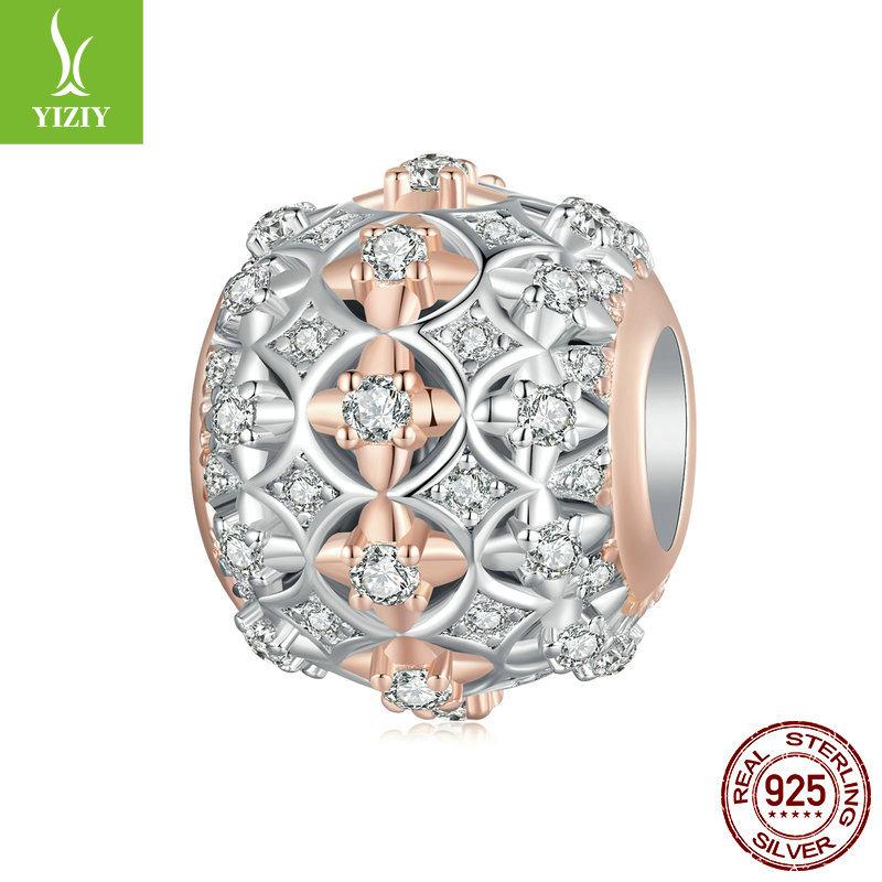 Exquisite Luxury Diy Bracelet Beaded, Accessories Court Style S925 Sterling Silver Bead Pendant