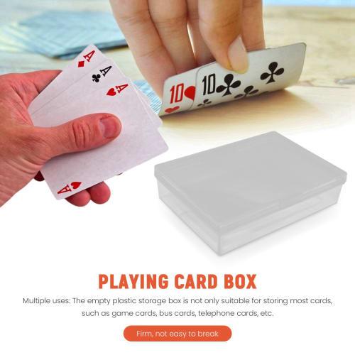 RIPPEY 30-Piece Playing Card Box, Trading Card Case, Card Storage Organizer, Clear Card Case, for Gaming Cards, Plastic Storage Box