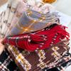 Women Lattice Cashmere Warm Pashmina Scarf Winter Thick Fashion Wild Scarf Shawl Soft Tassel Bufanda Blanket Couple Scarves