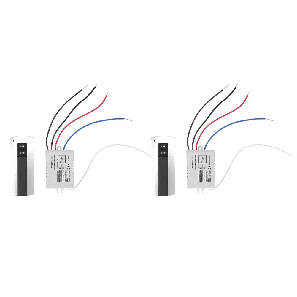 5-1pc One Way ON/OFF 220V Wireless Remote Control Switch for Lamp Light Smart Home Remote Control Switch Receiver Transmitter