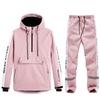 Unisex Couples' Ski Hoodie Set: Warm, Thickened Snowboard Suit for Men and Women.