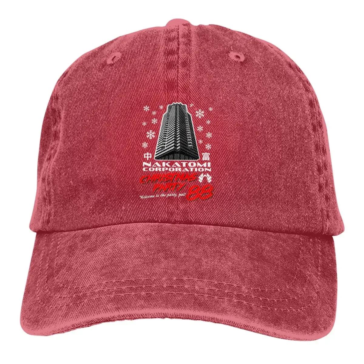 

Мужская бейсболка Nakatomi Plaza Trucker Snapback Ковбойские кепки Dad Hat Крепкий орешек Киновечеринка 1988 Брюс Уиллис Гольф-шляпы Adjustable