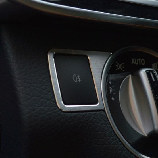 Aluminum Alloy Headlight Switch Button Cover For Mercedes Benz C W204 2010-2013