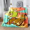 Scooby Doo Flannel Blanket Soft Warm All-Season Throw, Design for Camping, Car Travel, Hiking Sofa, Bed, Office Perfect Gift for Parties