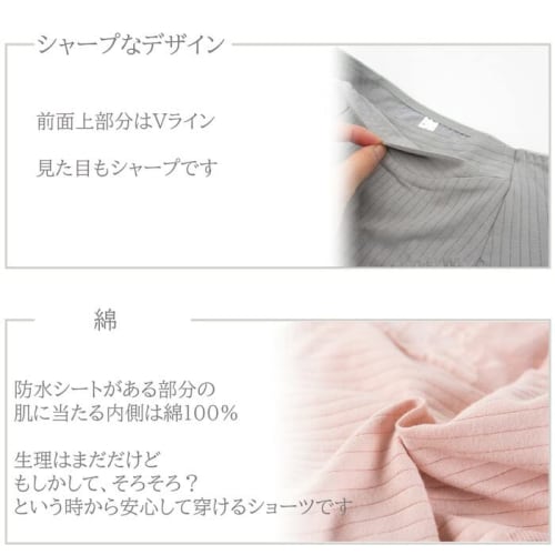 KarlyShop Import Sanitary Panties, Period Underwear, Cotton, Daytime, Nighttime, Heavy Days, Waist-Down, Long, Durable Fabric, Waterproof, Size s610 L