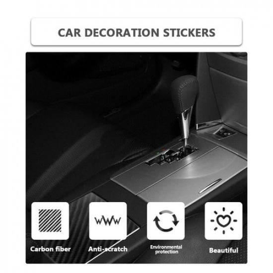 Carbon Fiber Interior Central Storage Box Cover Trim For 2007-2009 Toyota Camry